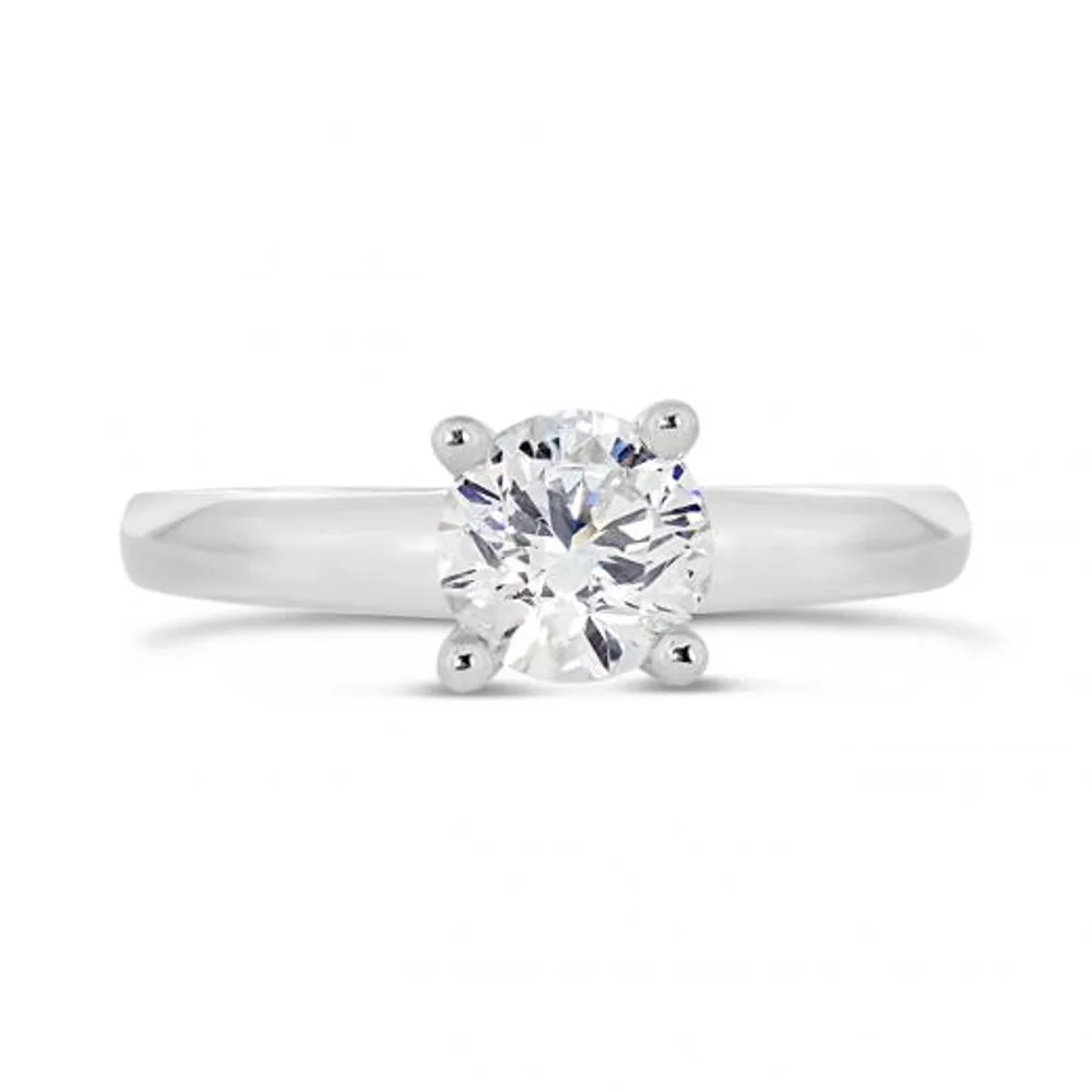 Glacier Fire 14K White Gold 1.00CT Diamond Solitaire Ring