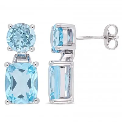 Julianna B Sterling Silver Sky Blue Topaz Earrings