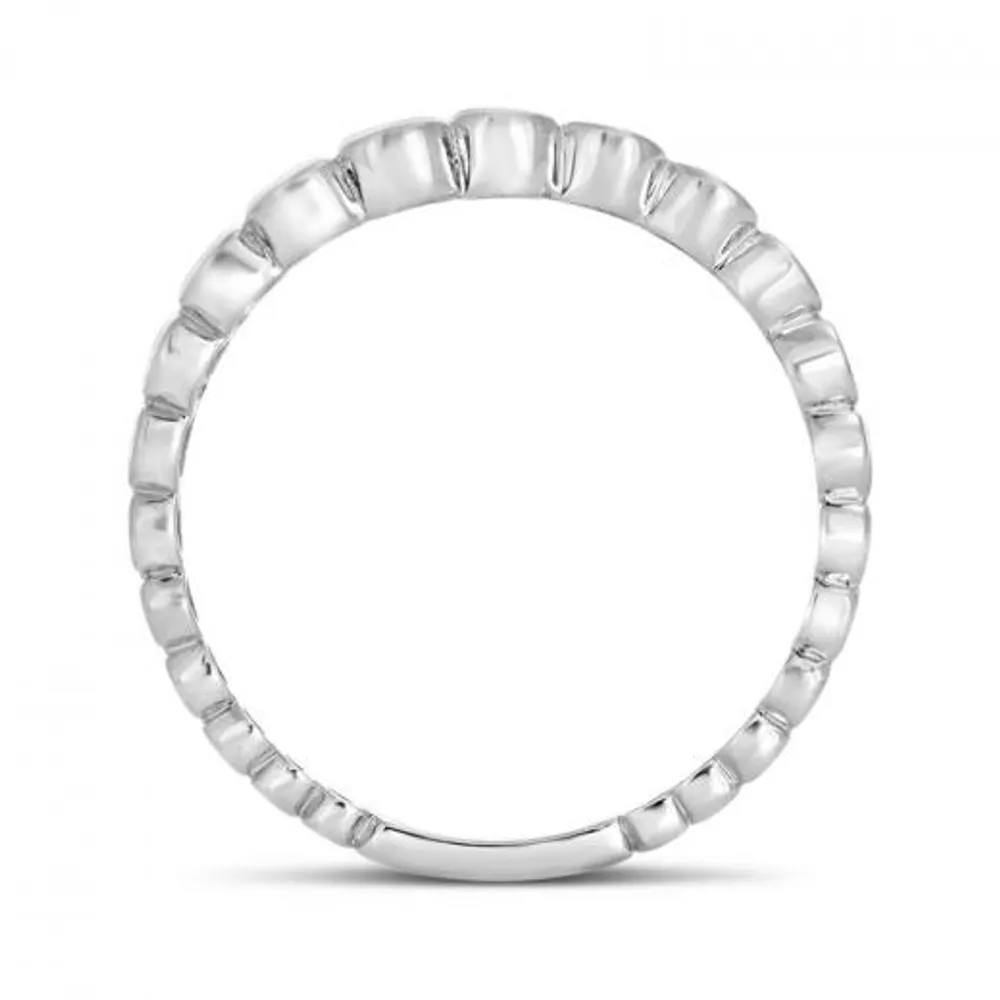 10K White Gold Stacking Circles Ring