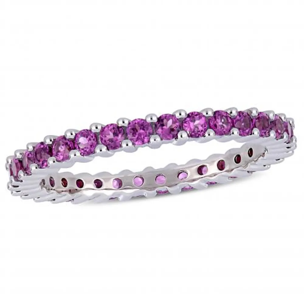 Julianna B 14K White Gold 1.60CTW Rhodolite Eternity Ring