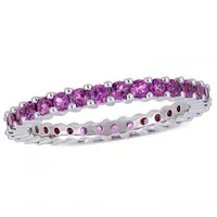 Julianna B 14K White Gold 1.60CTW Rhodolite Eternity Ring