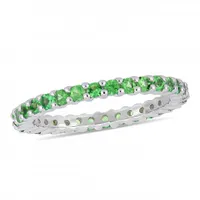 Julianna B 14K White Gold 1.60CTW Tsavorite Eternity Ring