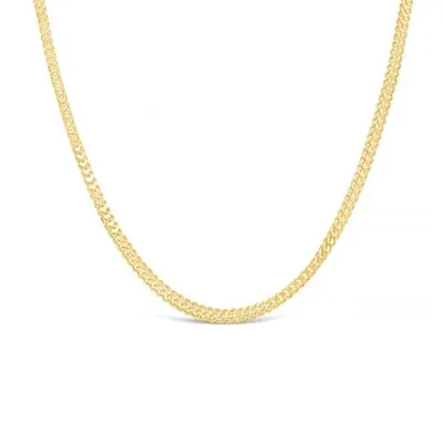 10K Yellow Gold 22" 3.4mm Diamond Cut Franco Chain