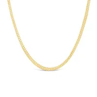 10K Yellow Gold 22" 3.4mm Diamond Cut Franco Chain