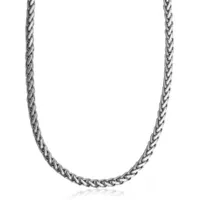 SteelX Stainless Steel 22" 6mm Wheat Chain