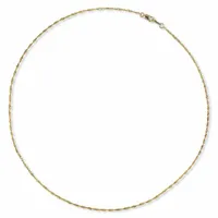 10K Yellow Gold 18" 1.25mm Singapore Chain