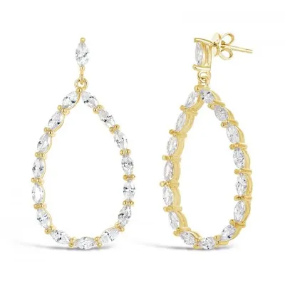 Sonia Danielle Sterling Silver Cubic Zirconia Earrings