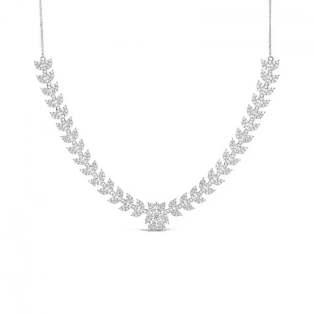 Sonia Danielle Sterling Silver Cubic Zirconia Necklace