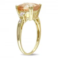 Julianna B 10K Yellow Gold Citrine Diamond & Created White Sapphire Ring