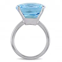 Julianna B 14K White Gold Blue Topaz Fashion Ring