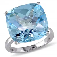 Julianna B 14K White Gold Blue Topaz Fashion Ring