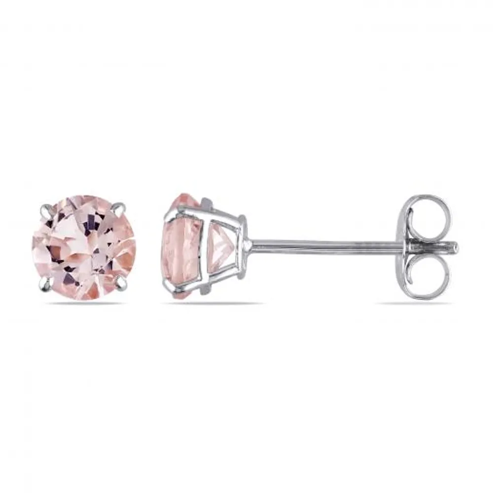 Julianna B 14K White Gold Morganite Stud Earrings