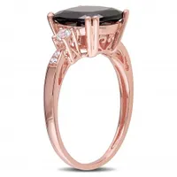 Julianna B 10K Rose Gold Garnet Diamond & Created White Sapphire Ring