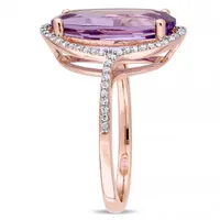 Julianna B 14K Rose Gold Amethyst & 0.20CT Diamond Fashion Ring