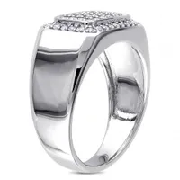 Julianna B Sterling Silver Sapphire Men's Ring