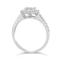 10K White Gold 0.50CTW Diamond Fashion Ring