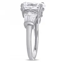 Julianna B Sterling Silver Multi-Cut Cubic Zirconia Ring