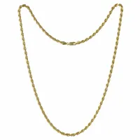 10K Yellow Gold 26" 2.65mm Diamond Cut Rope Chain