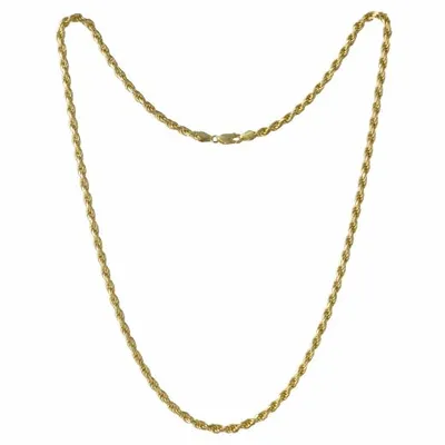 10K Yellow Gold 28" 2.65mm Diamond Cut Rope Chain