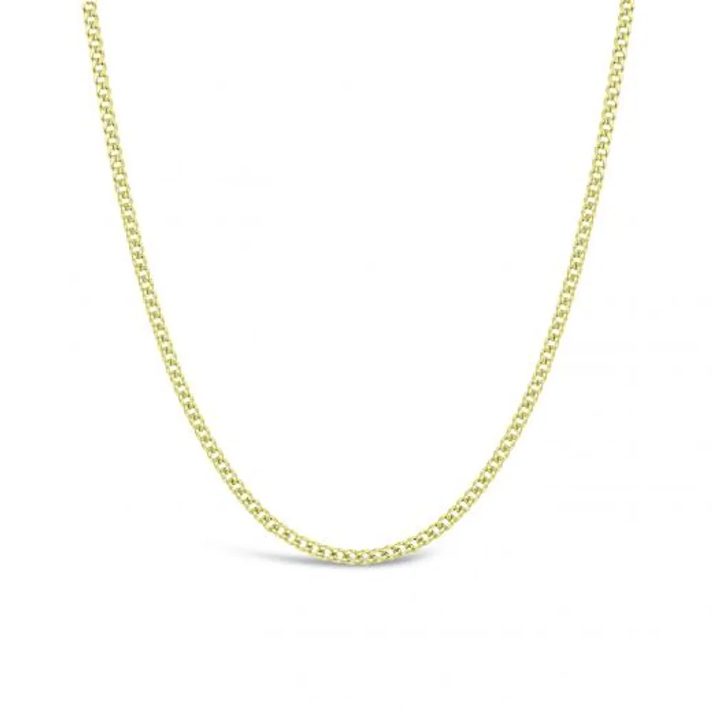 10K Yellow Gold 28" 3.6mm Semi-Solid Miami Cuban Curb Chain