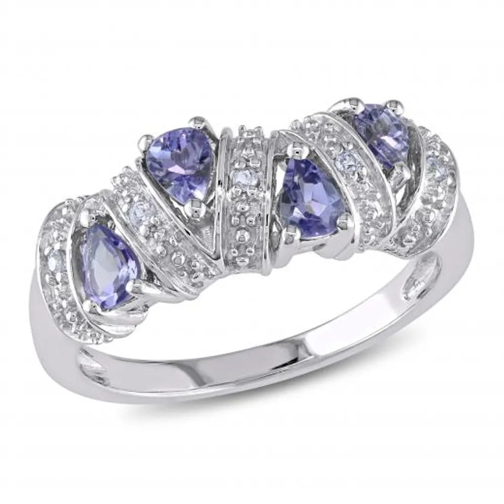 Julianna B Sterling Silver Tanzanite Fashion Ring