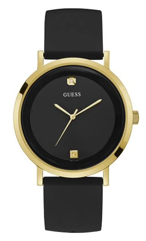 Guess Men's Black and Gold Tone Supernova Watch