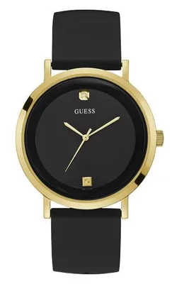 Guess Men's Black and Gold Tone Supernova Watch