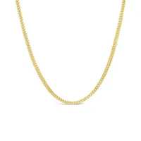 10K Yellow Gold 24" 4.3mm Diamond Cut Franco Chain