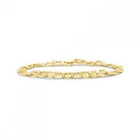 10K Yellow Gold 8.5" 5.8mm Flat Mariner Bracelet