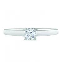 Glacier Fire 14K White Gold 0.30CT Ideal Cut Solitaire Ring