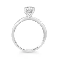 Glacier Fire 14K White Gold 1.00CTW Solitaire Plus Ring