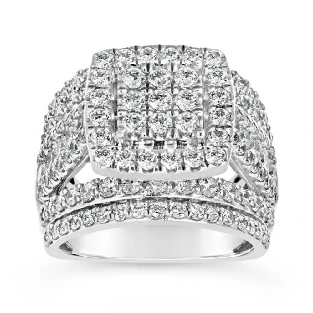 10K White Gold 3.00CTW Diamond Fashion Ring