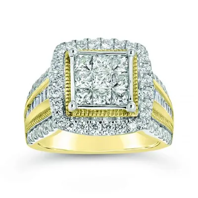 10K Yellow Gold 2.00CTW Diamond Fashion Ring