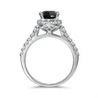 14K White Gold Bridal 2.00CTW Diamond Ring