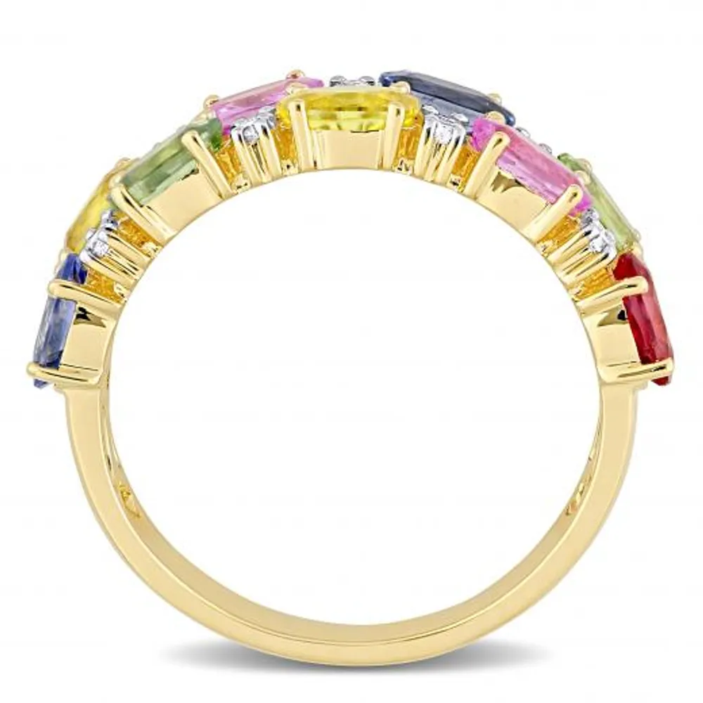 Julianna B 14K Yellow Gold Multi-Colour Sapphire Fashion Ring