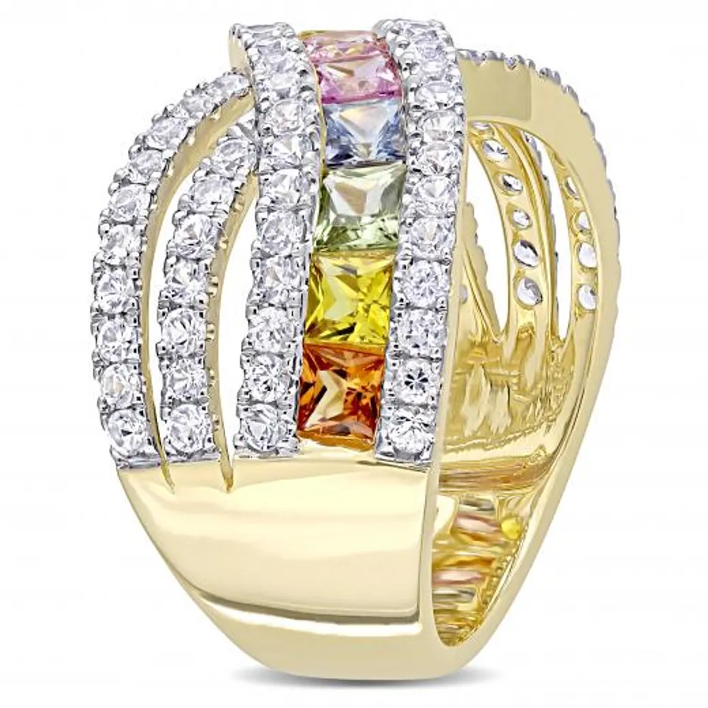 Julianna B 14K Yellow Gold Multi-Colour Sapphire Fashion Ring