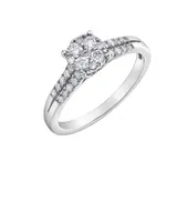 14K White Gold Mystere 0.50CTW Diamond Ring