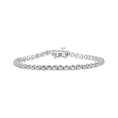 10K White Gold 1.00CTW Bracelet