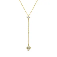 10K Yellow Gold Diamond Vintage Pendant