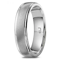 10K Gold Top & Sterling Silver Interior 5.5mm Wedding Band
