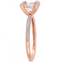 Julianna B 10K Rose Gold Morganite & 0.10CTW Diamond Fashion Ring