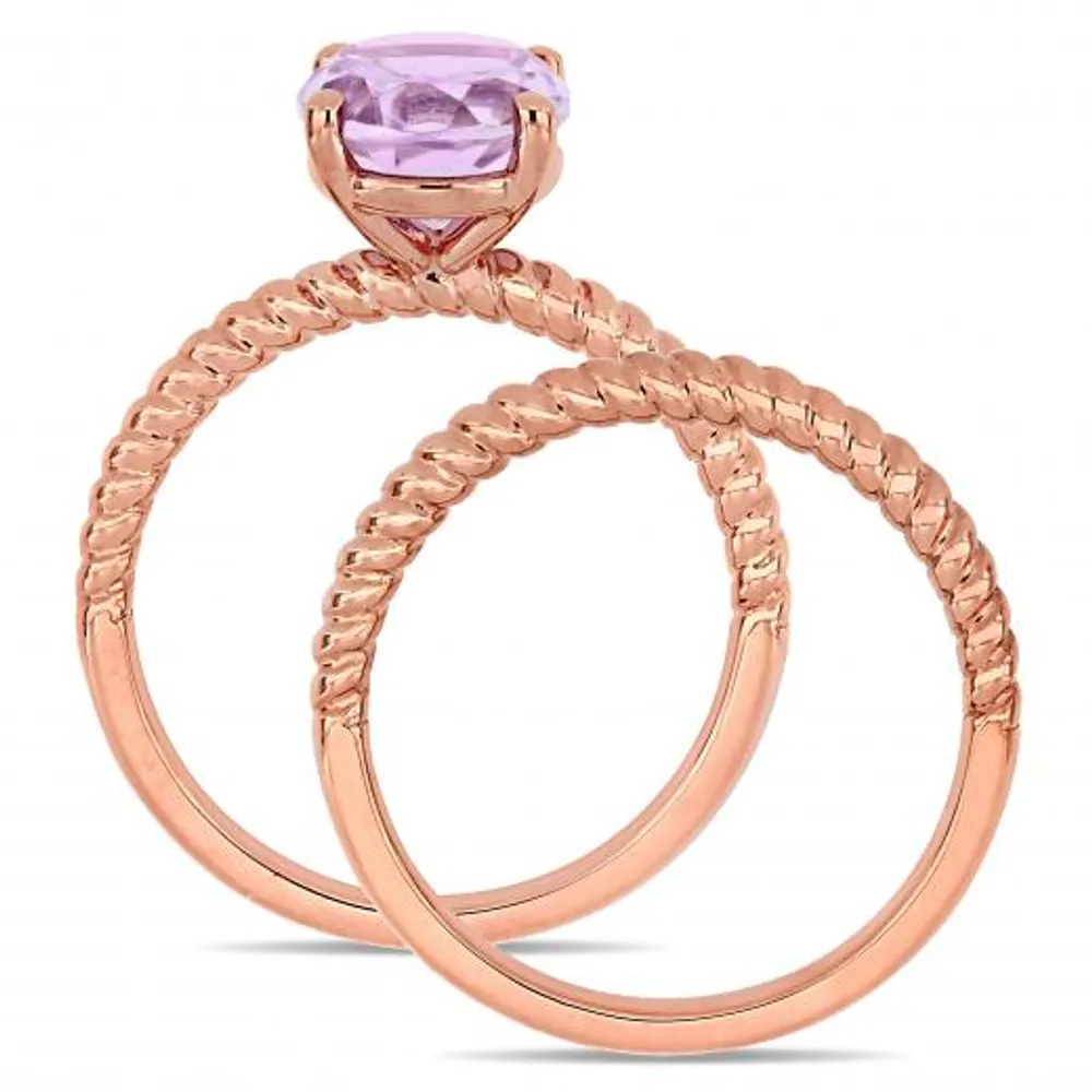 Julianna B 14K Rose Gold Rose De France Fashion Ring