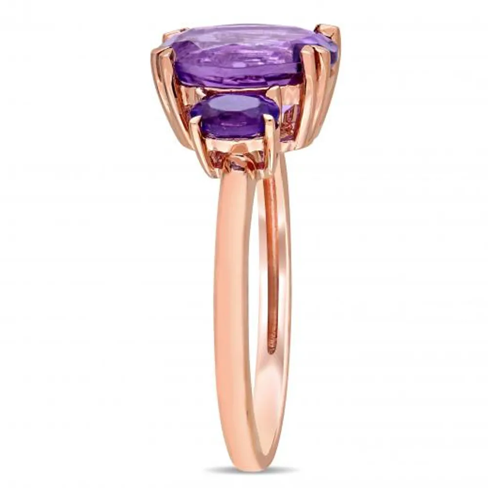 Julianna B 14K Rose Gold Amethyst Fashion Ring