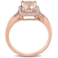 Julianna B 14K Rose Gold Morganite & 0.20CTW Diamond Fashion Ring