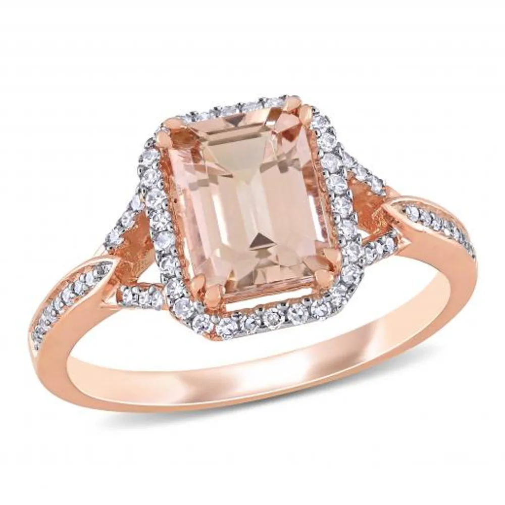 Julianna B 14K Rose Gold Morganite & 0.20CTW Diamond Fashion Ring