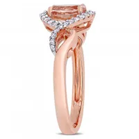 Julianna B 10K Rose Gold Morganite & 0.16CTW Diamond Fashion Ring