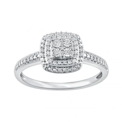 Sterling Silver 0.30CTW Diamond 3-Piece Set