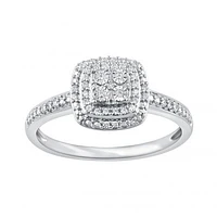 Sterling Silver 0.30CTW Diamond 3-Piece Set