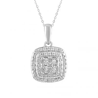 Sterling Silver 0.30CTW Diamond 3-Piece Set