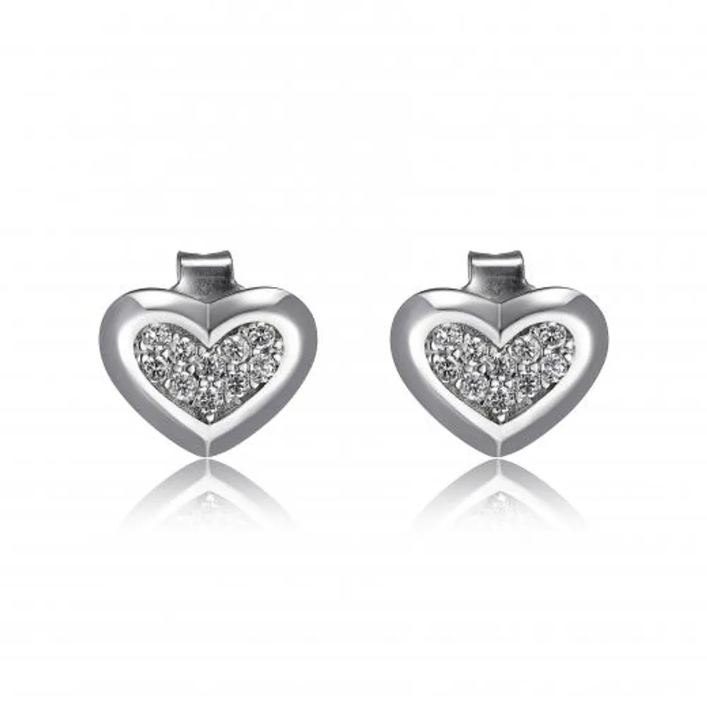 Elle "Scintillation" Small Cubic Zirconia Stud Earrings